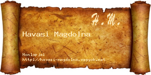 Havasi Magdolna névjegykártya