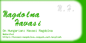 magdolna havasi business card
